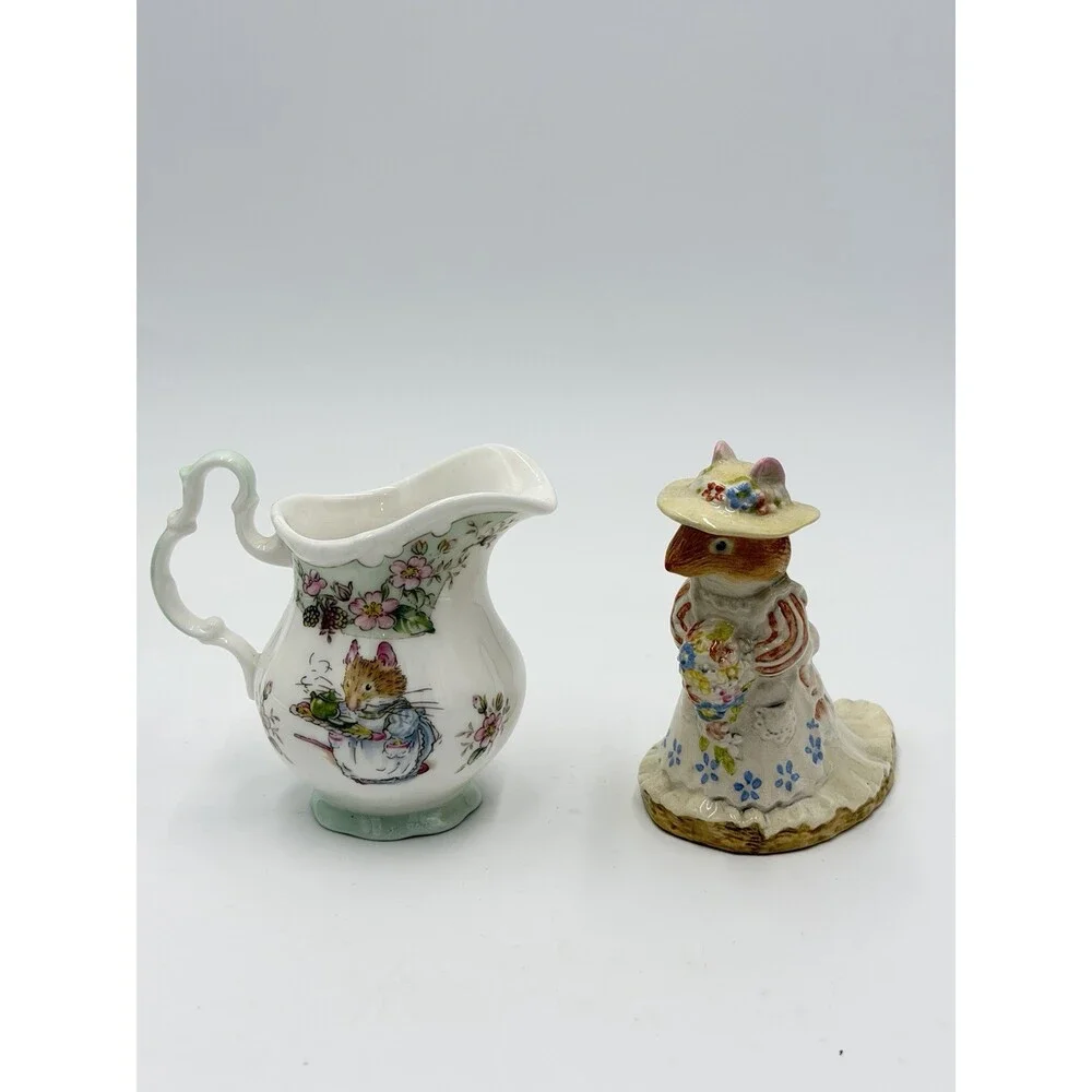 Royal Doulton Brambly Hedge Tea Service Creamer & Poppy Eyebright Set